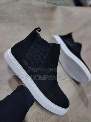 Quality Casual Leather Sued Rubber Sole Chelsea Boot for Men