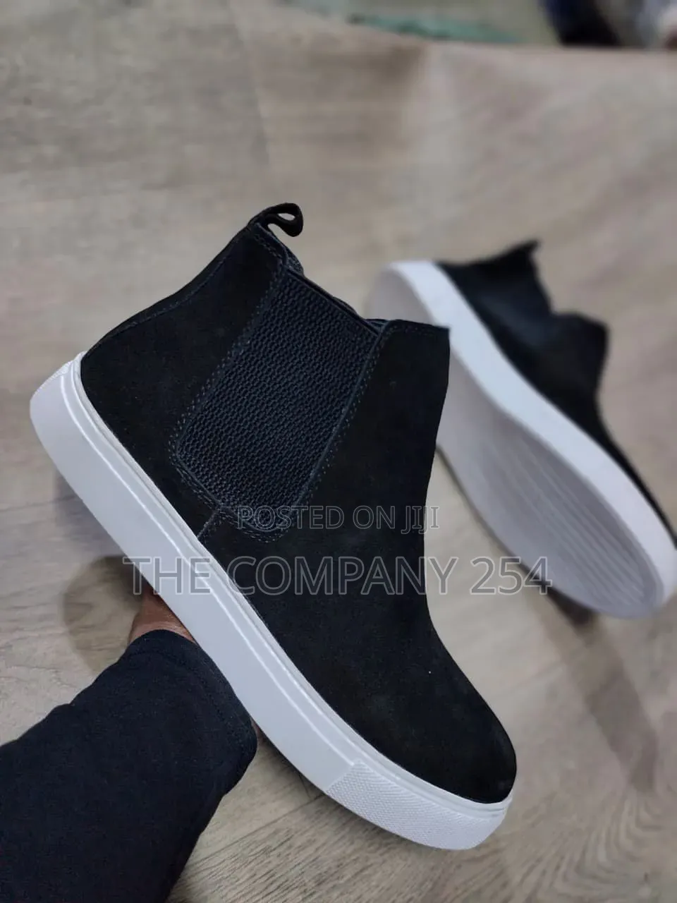 Quality Casual Leather Sued Rubber Sole Chelsea Boot for Men