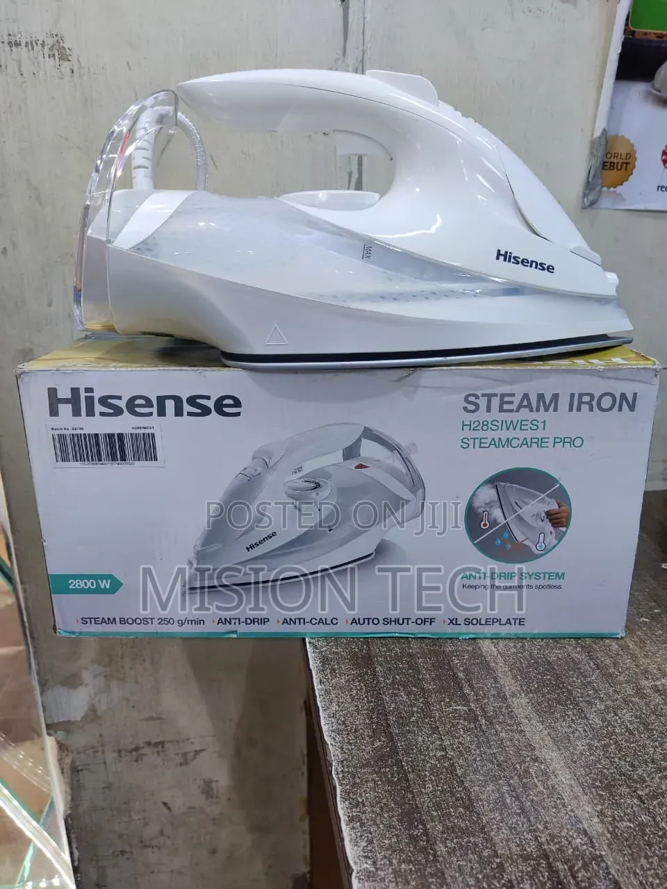 *Hisense Steam Iron 2800w Steamcare Pro 