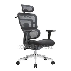 Office Chair P12n Black High-Back Ergonomic Mesh Office Chair