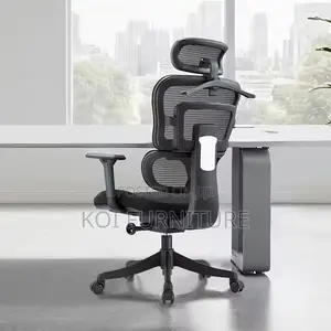 Office Chair P12n Black High-Back Ergonomic Mesh Office Chair