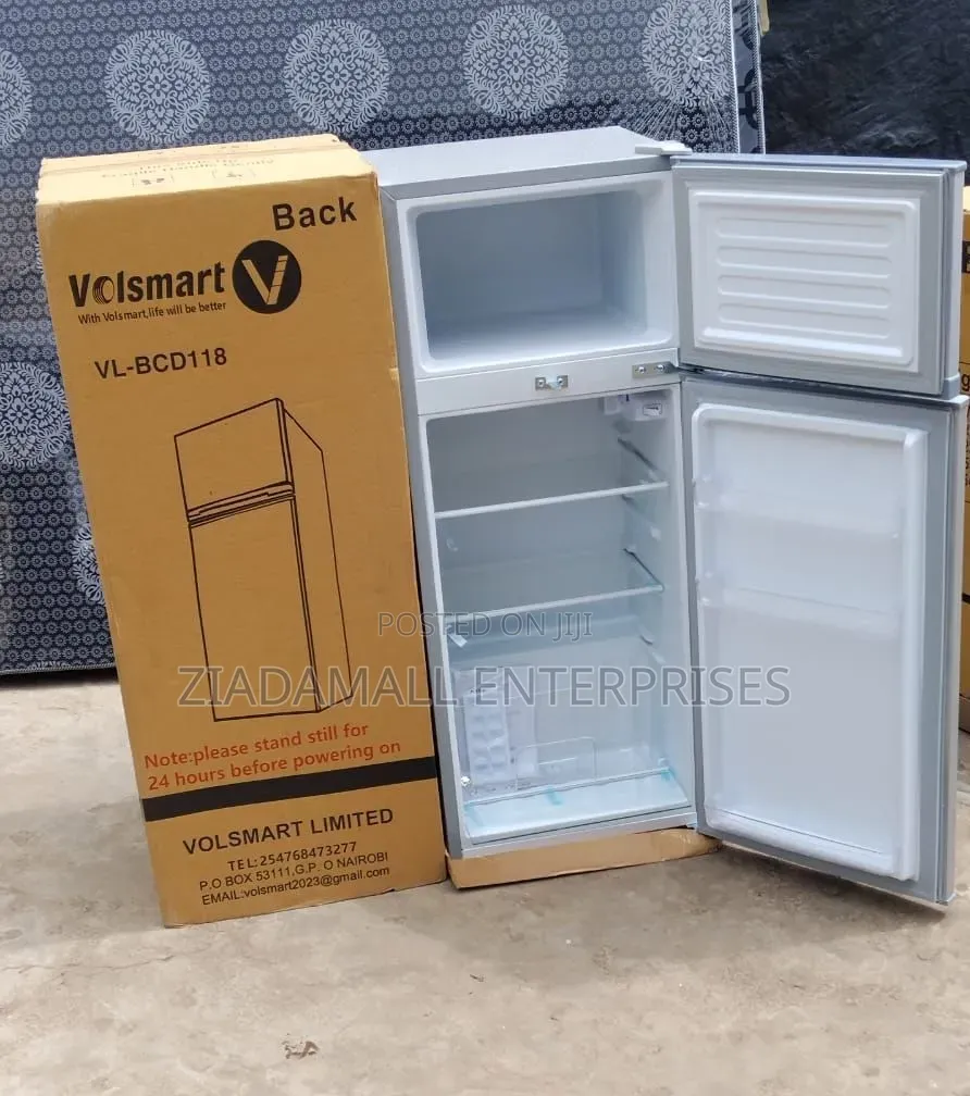 Volsmart Refrigerator Double Door 118 Litres Compact Size, Powerful