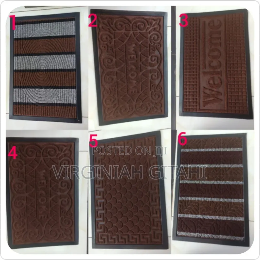 Door Mat Plain/Patterned Super Strong and Antislip Size 40 by 60*