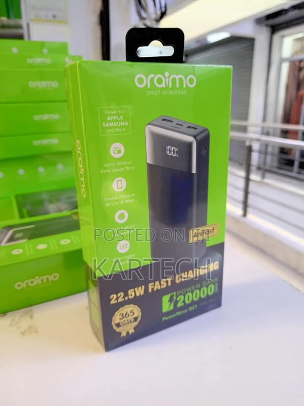 Oraimo Powernova Q21 22.5 W 20000mah Power Bank With Smart Led Display