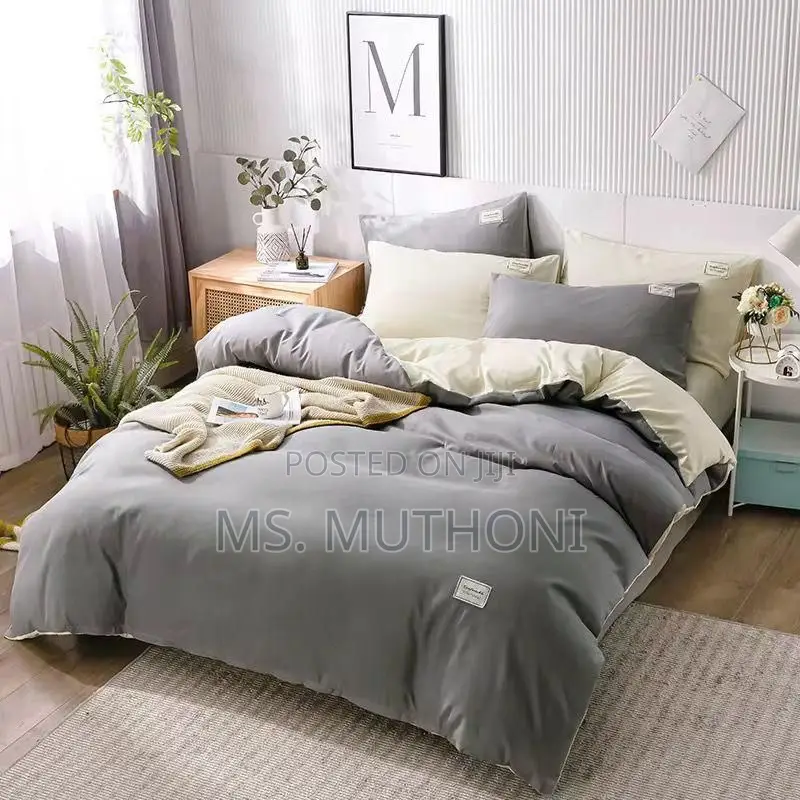 Sizes:4*6, 5*6, 6*6, 6*7 Quality Double Sided Cotton Duvet Cover Set