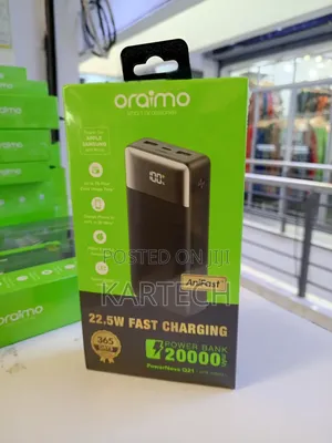 Oraimo 22.5w Q21 Super Fast Charging Power Bank 20000mah (Opb-7200q)
