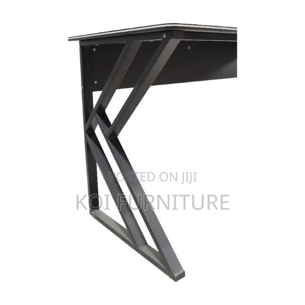 Office Desk : 1.2m G12 Black Computer Desk With Modern Metal Frame - thumbnail 7