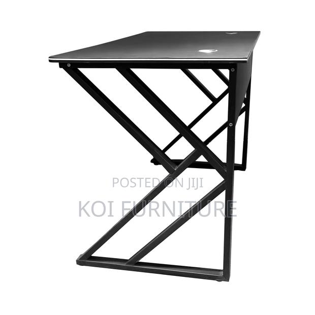 Office Desk : 1.2m G12 Black Computer Desk With Modern Metal Frame - thumbnail 11