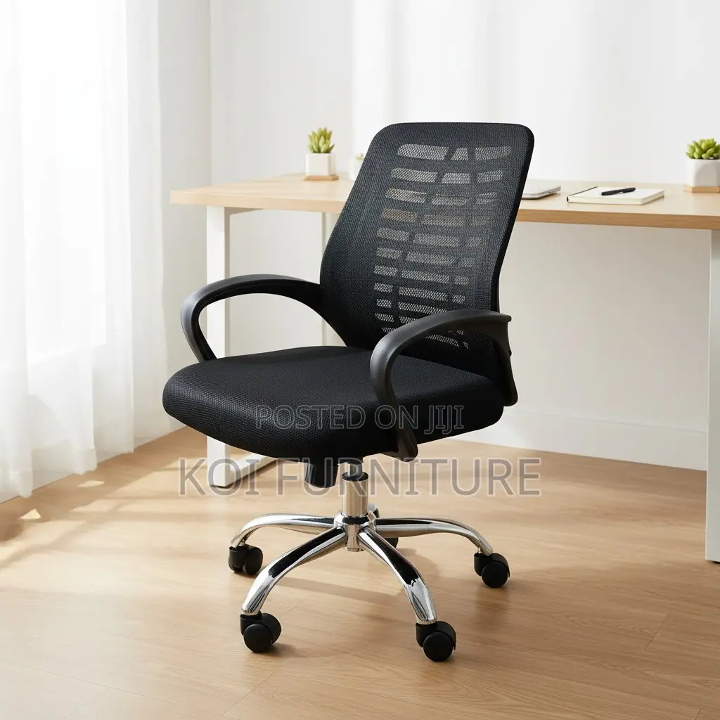 Office Chair : Modern Black Ergonomic Mesh Office Chair