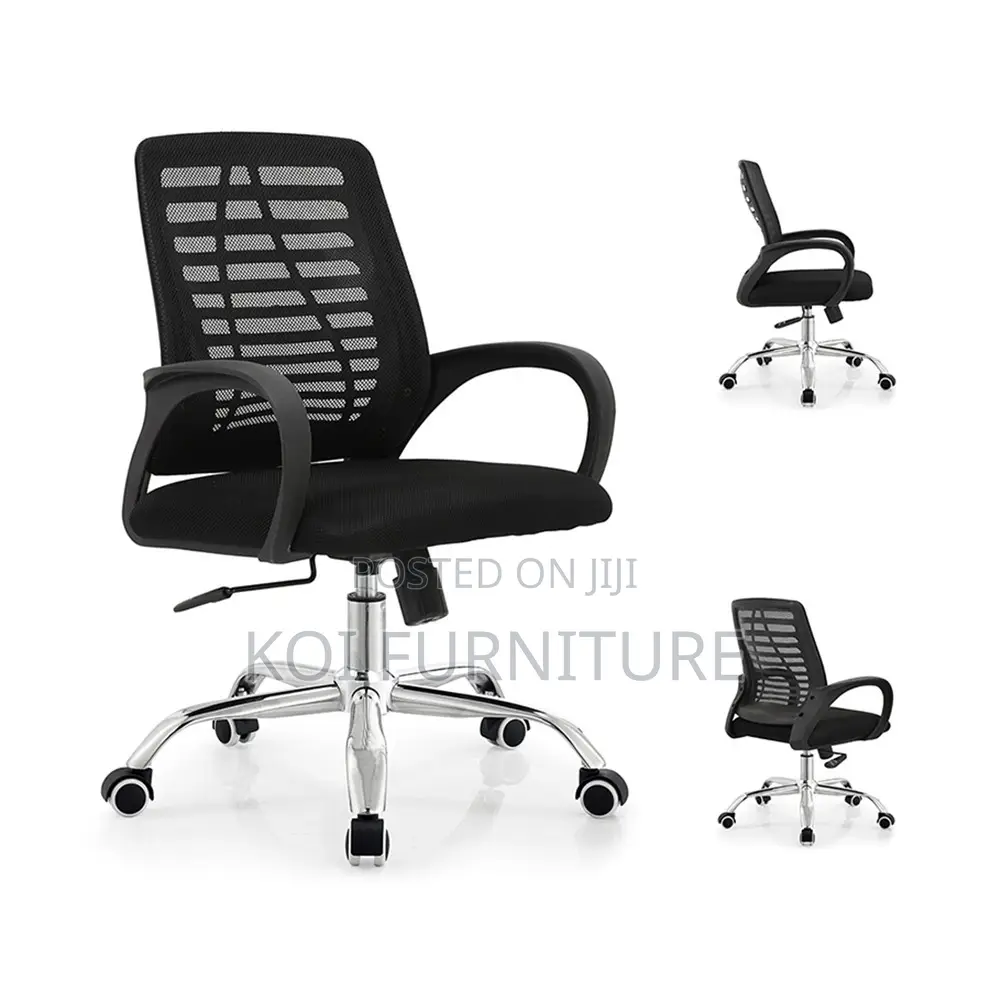 Office Chair : Modern Black Ergonomic Mesh Office Chair
