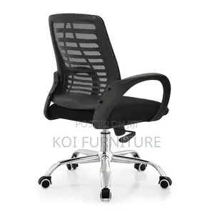 Office Chair : Modern Black Ergonomic Mesh Office Chair