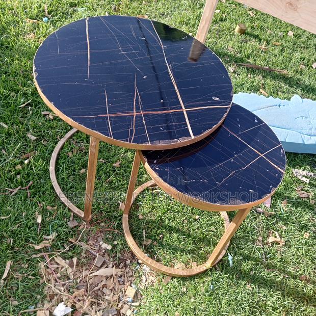 Black Modern Nesting Tables - main view