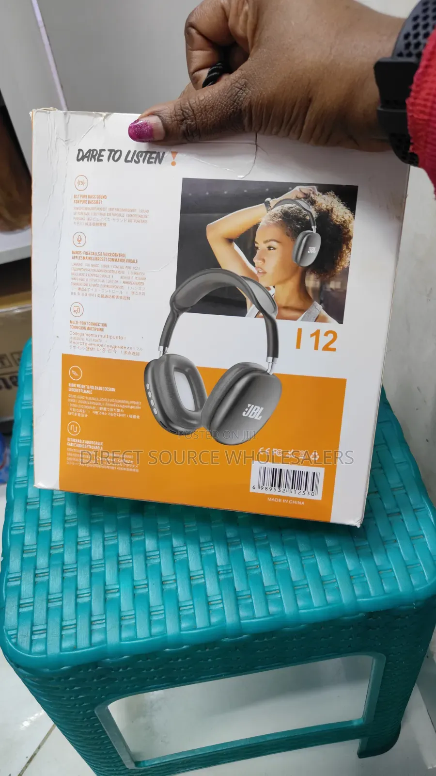 JBL I12 Wireless Gaming Music Headphones Original Style JBL I12