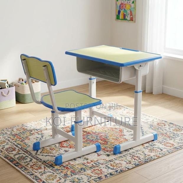 Height-Adjustable Kids Study Desk and Chair Set - thumbnail 3