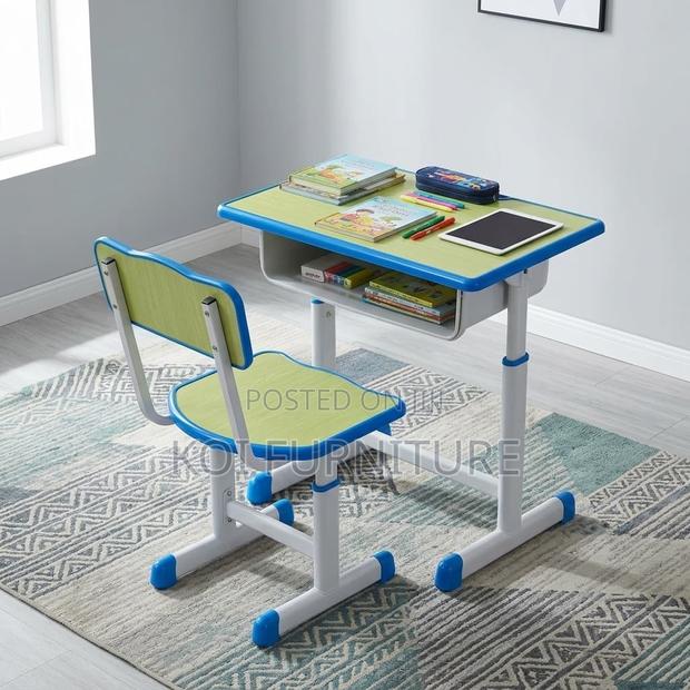 Height-Adjustable Kids Study Desk and Chair Set - thumbnail 4