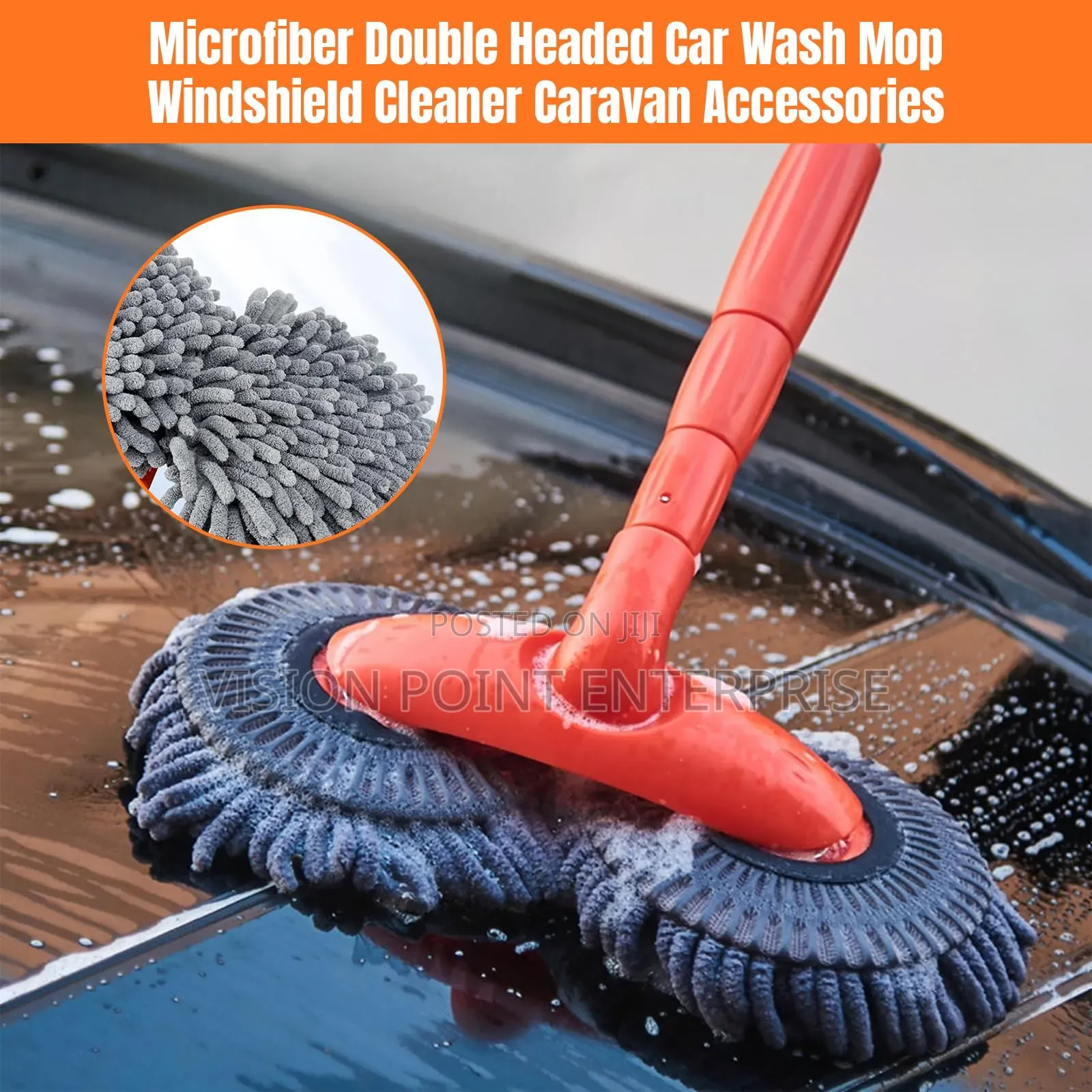 Double Headed Car Wash Mop Microfibre