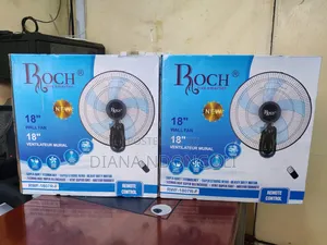 *Roch Wall Fan 18" With Remote at 2800sh*