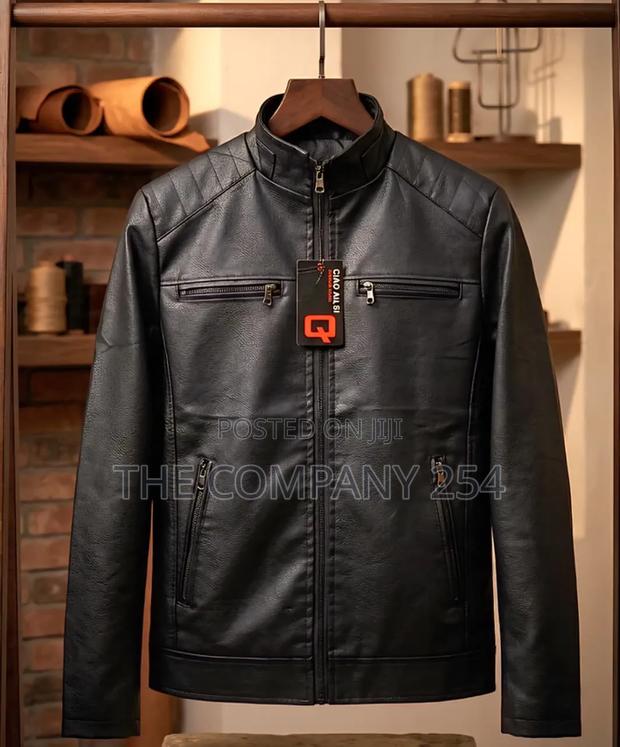 Quality Casual Men Official Leather Jacket Plain Available - thumbnail 2