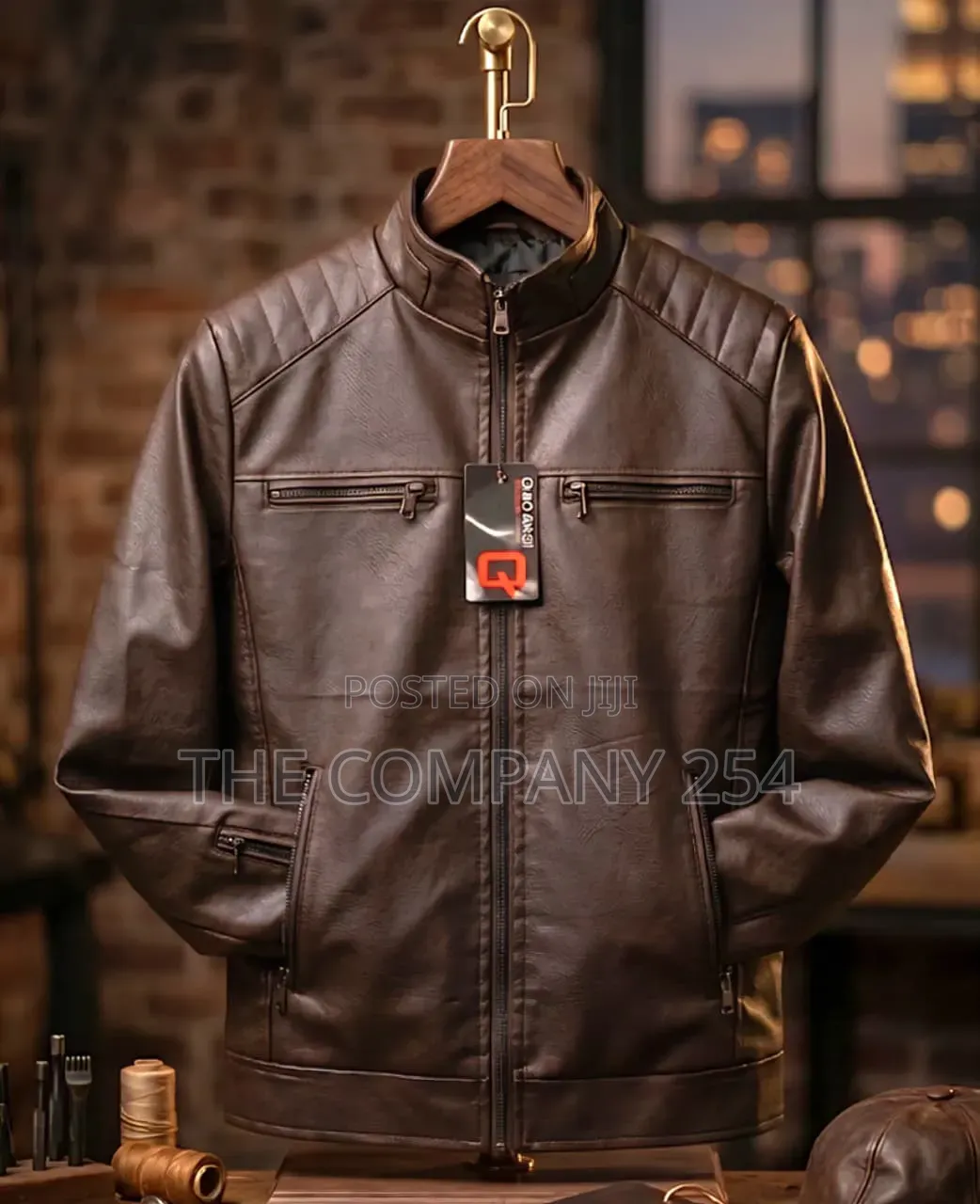 Quality Casual Men Official Leather Jacket Plain Available