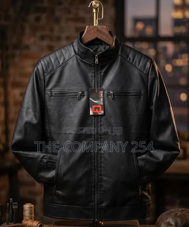 Quality Casual Men Official Leather Jacket Plain Available - thumbnail 4