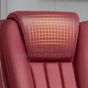 Office Chair; Ergonomic Adjustable Angle Leather Home Office Chairs