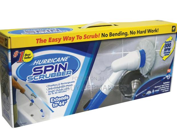 Cordless Electric Spin Scrubber With Interchangeable Cleaning Heads