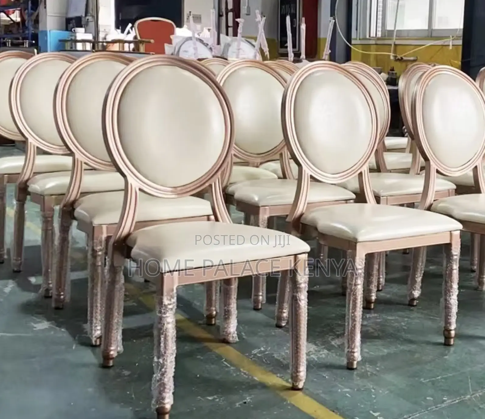 Event Chair: White Louis Style Wedding Chair With Pu Cushion