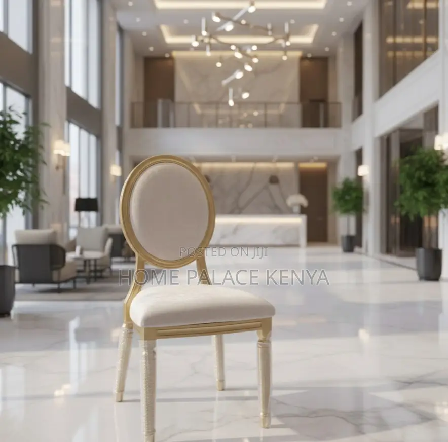 Event Chair: White Louis Style Wedding Chair With Pu Cushion