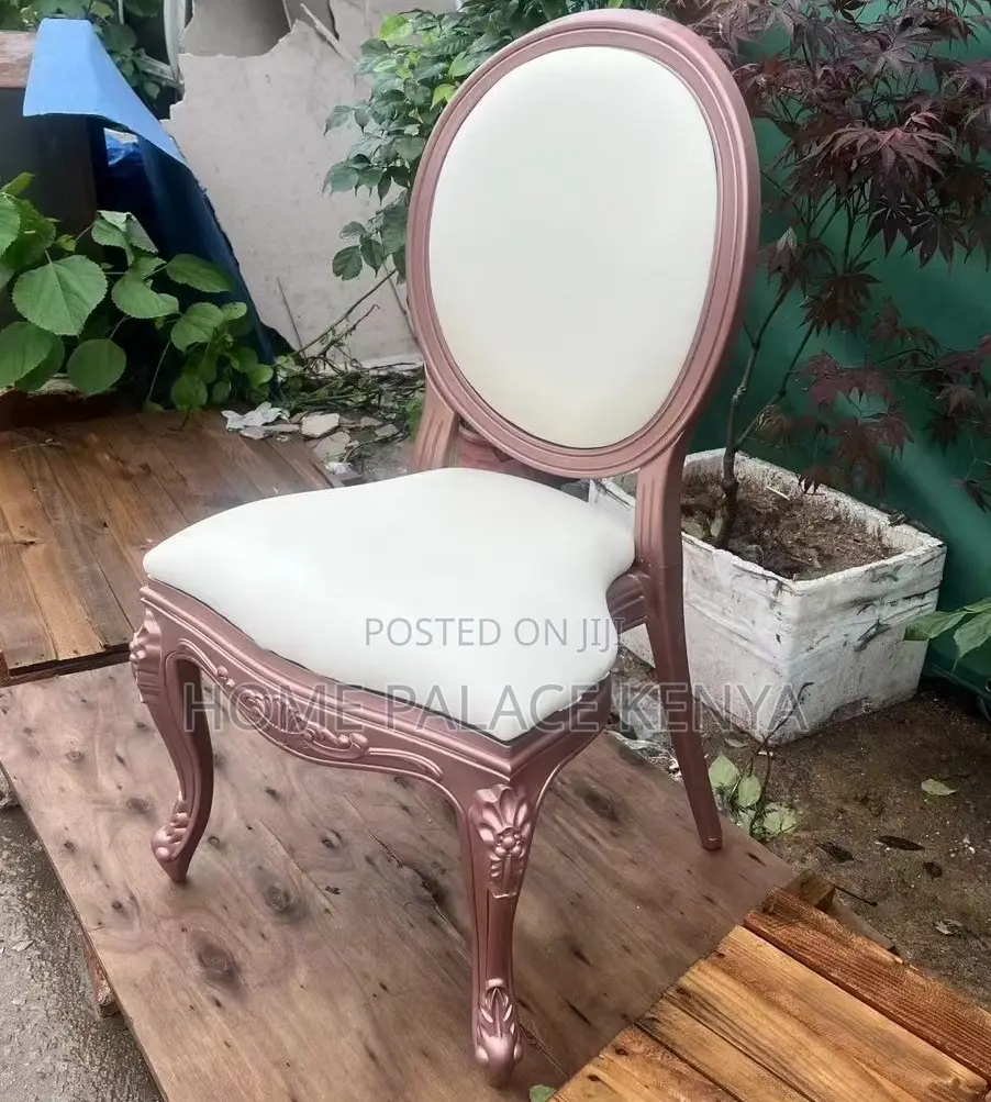 Event Chair: White Louis Style Wedding Chair With Pu Cushion