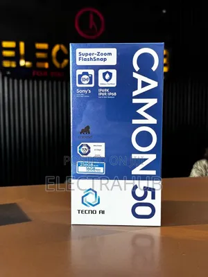 New Tecno Camon 50 256 GB Black