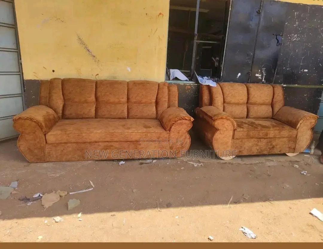 Brown Modern 5 Seater Sofa Set