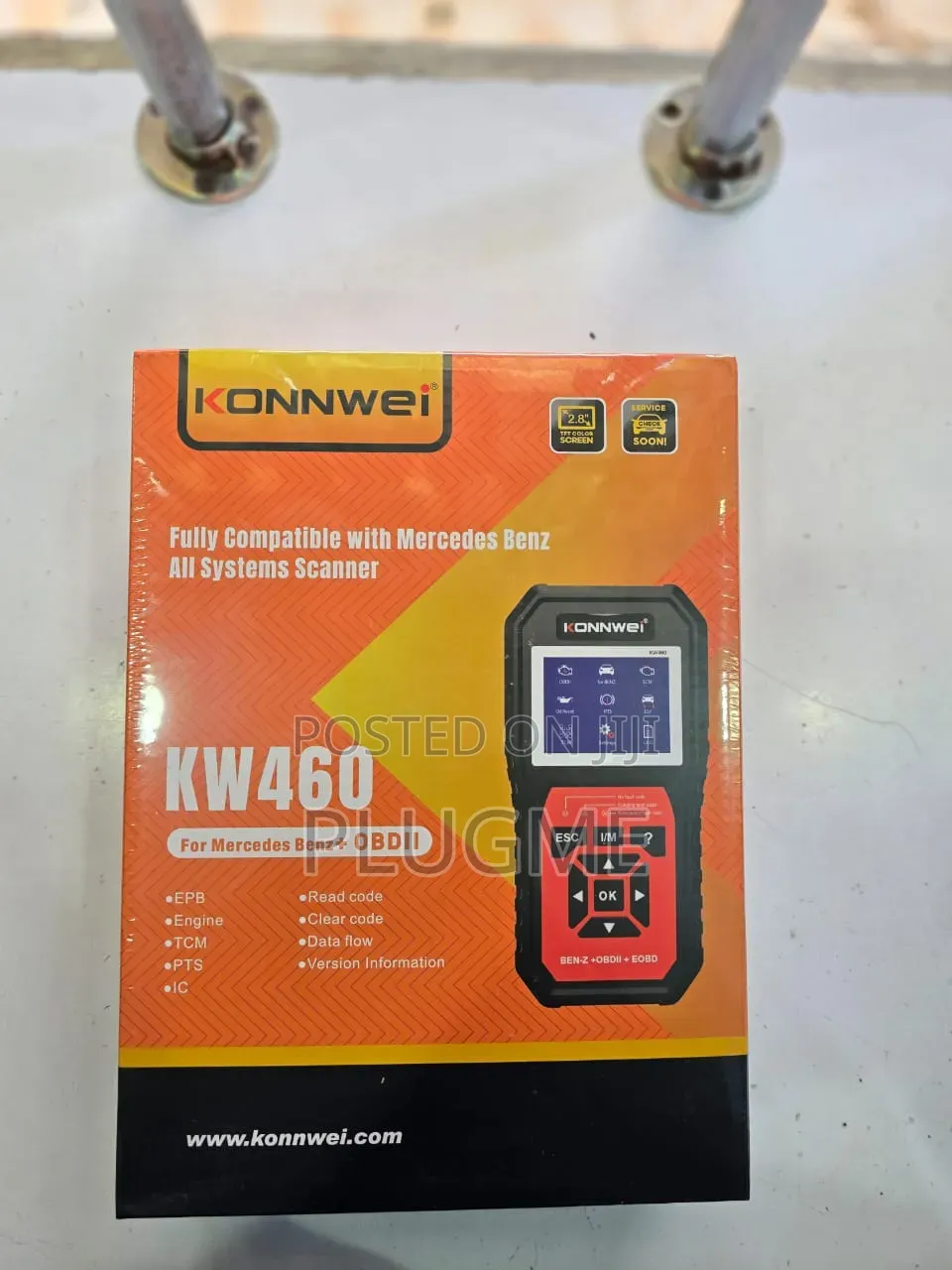 Original Konnwei Kw460 Mercedes Benz All Systems Scanner + Obdii