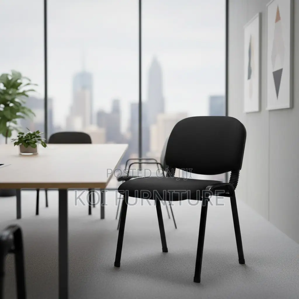 Office Chair : Black Tosca Office Visitor Chair With Metal Frame