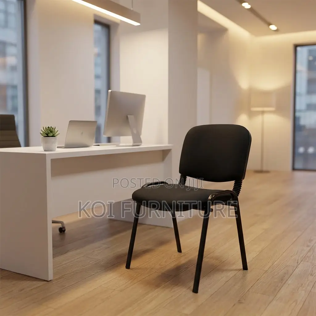 Office Chair : Black Tosca Office Visitor Chair With Metal Frame