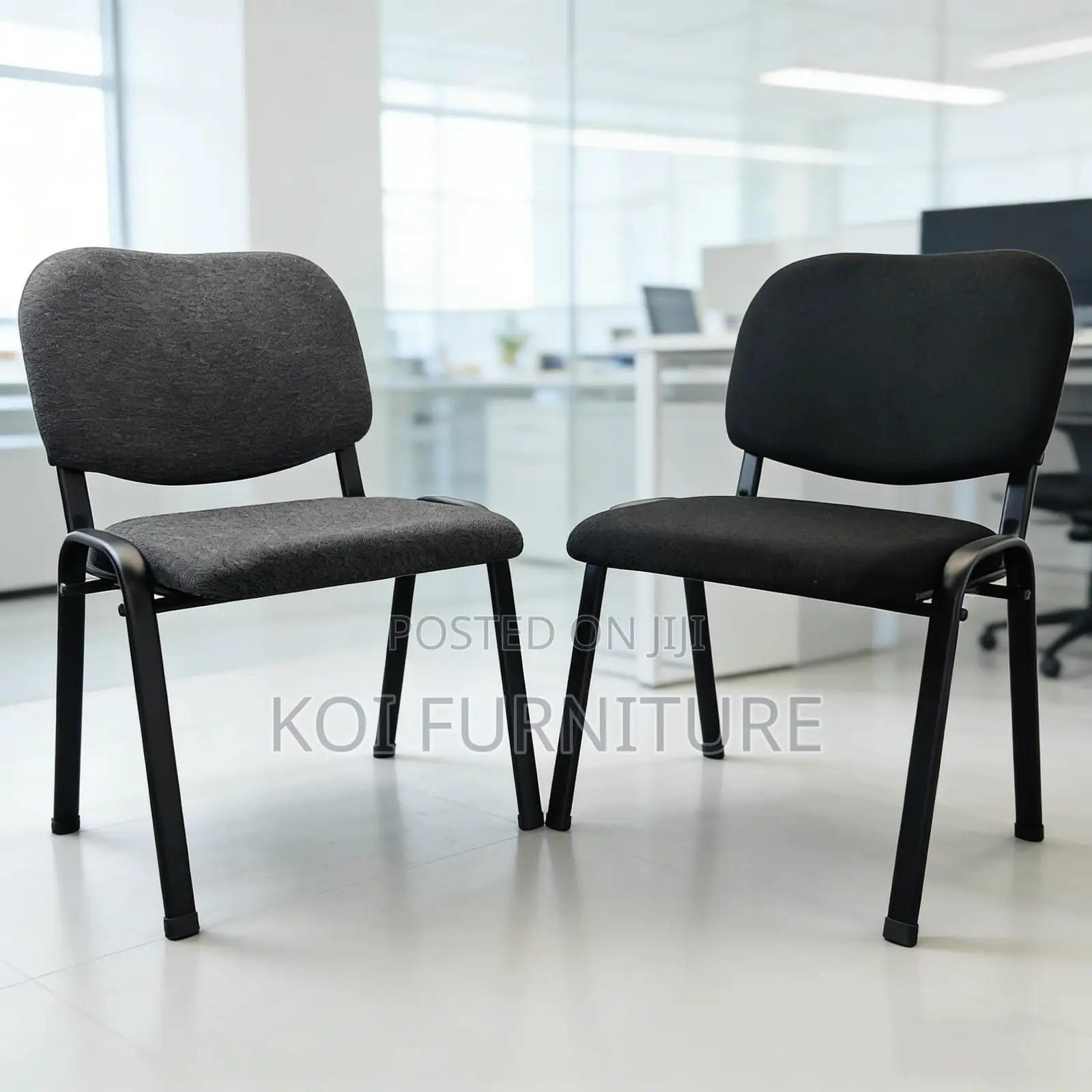 Office Chair : Black Tosca Office Visitor Chair With Metal Frame