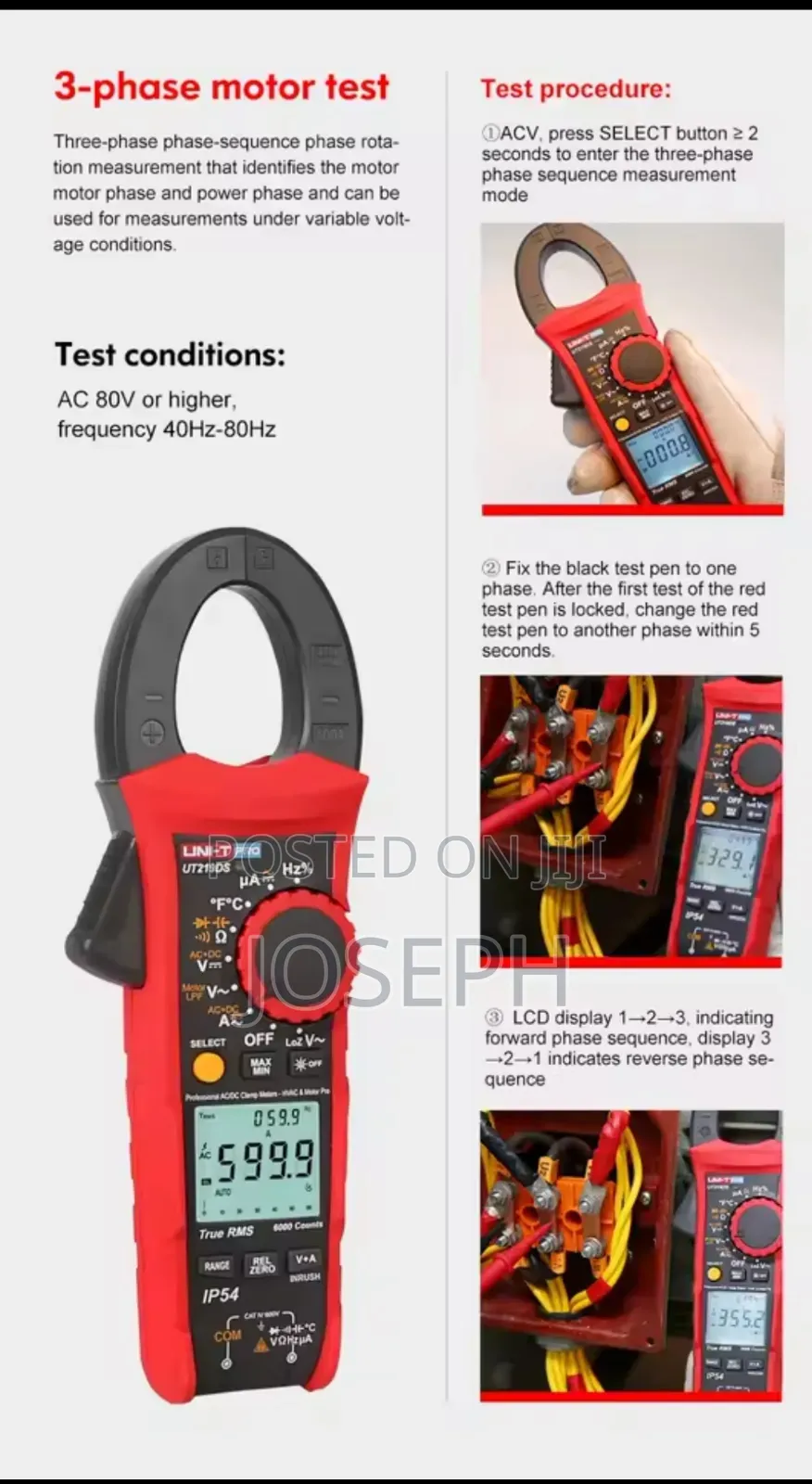 Uni-T Pro True RMS Digital Clamp Meter