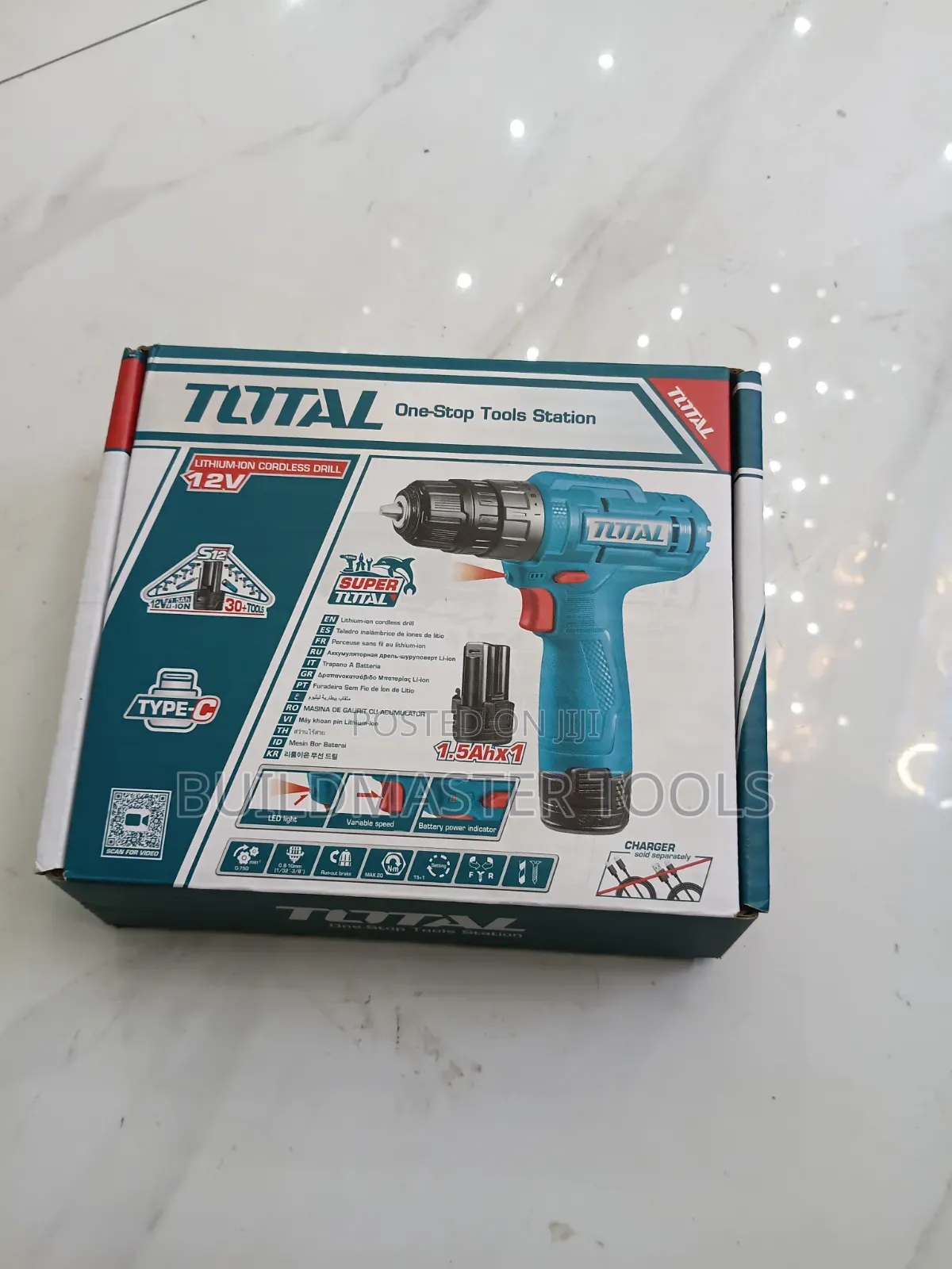 Total 12v Lithium-Ion Cordless Drill
