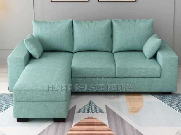 L Seat Sofa: Modern Grey 3 Seater Sofa - thumbnail 2