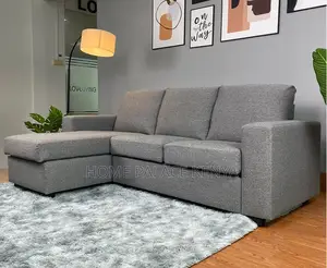 L Seat Sofa: Modern Grey 3 Seater Sofa