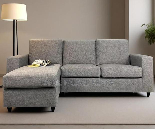 L Seat Sofa: Modern Grey 3 Seater Sofa - thumbnail 15