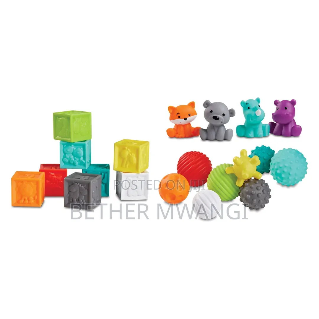 Infantino Sensory Balls, Blocks Buddies Activity