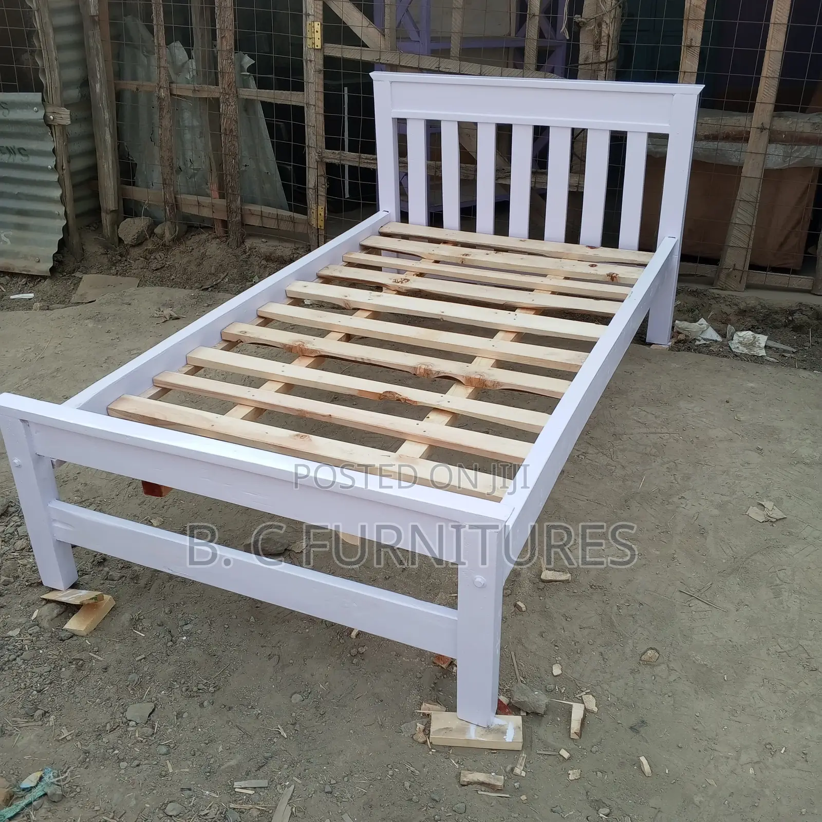 White Colour Bed