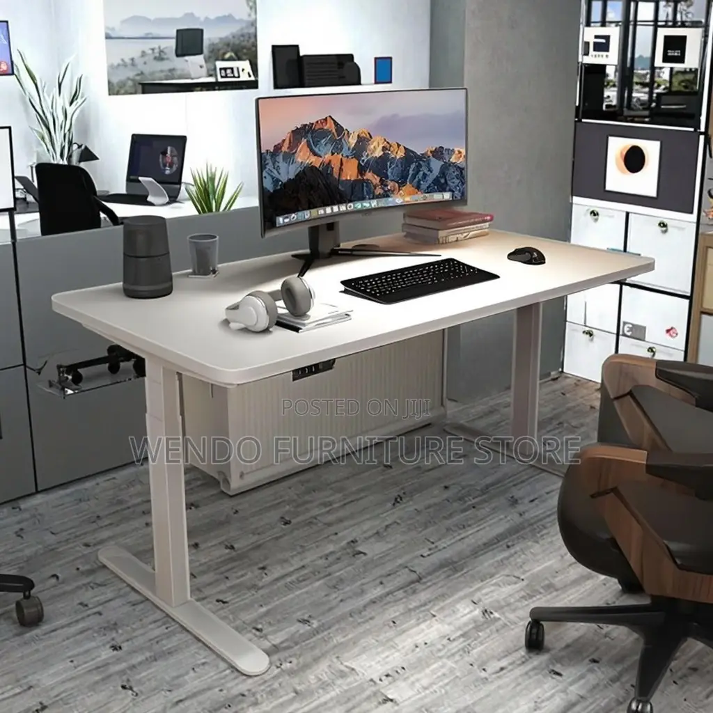 Office Desk; 1.6 Meters Adjustable Home Office Working Electric Desk