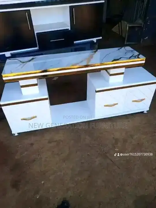 White Marble Tv Stand