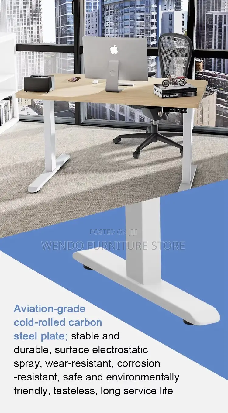 Office Desk; 1.6 Meters Adjustable Home Office Working Electric Desk