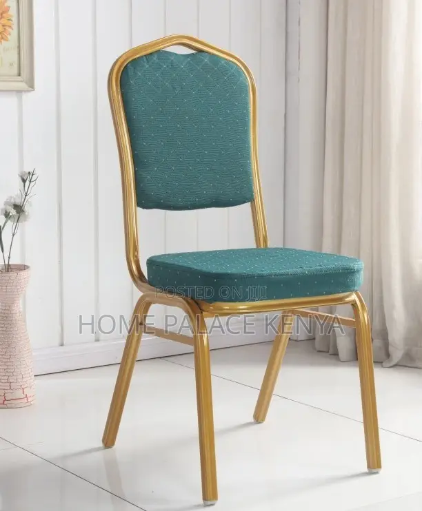 Conference Chair: Modern Gold Metal Dining Chair