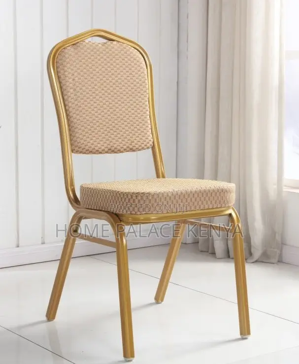 Conference Chair: Modern Gold Metal Dining Chair