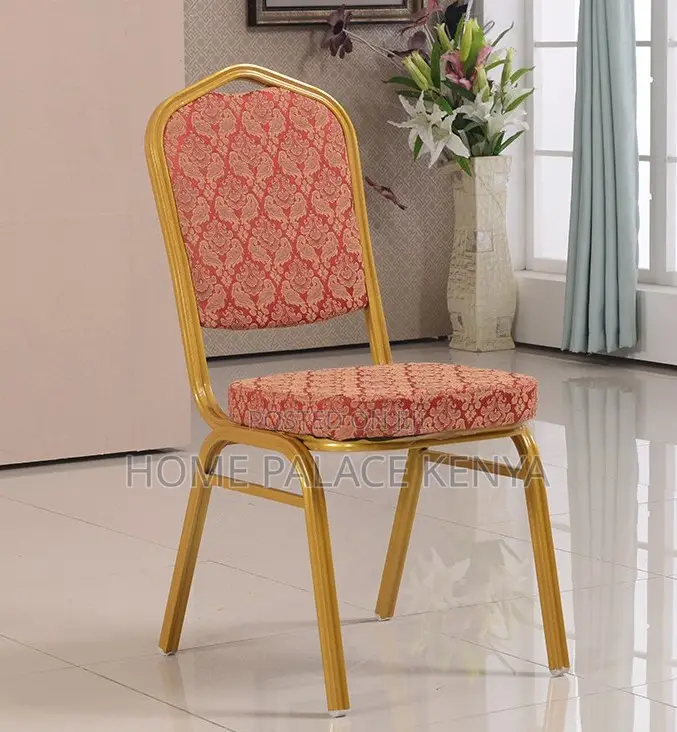 Conference Chair: Modern Gold Metal Dining Chair