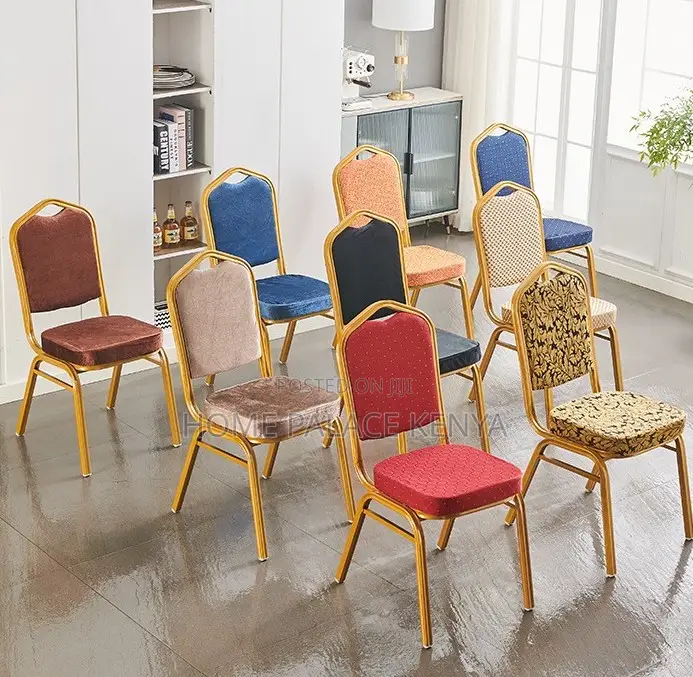 Conference Chair: Modern Gold Metal Dining Chair