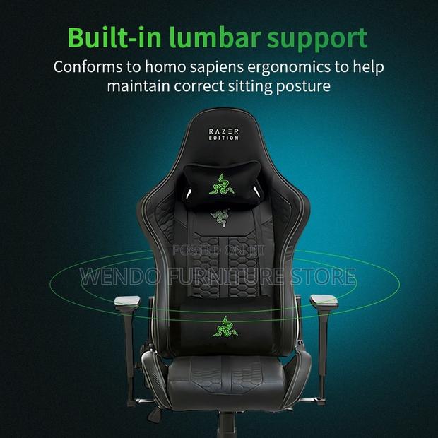 Office Chairs; Leather Platinum High Backrest Gaming Office Chairs - thumbnail 9